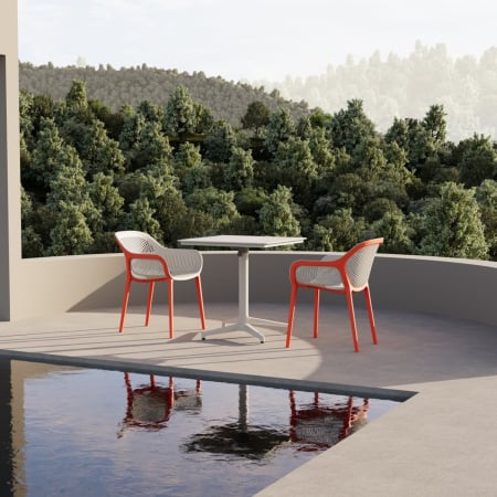 Masa cu blat din plastic rabatabil pentru exterior - MOON [5]