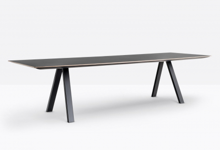 Masa fixa cadru aluminiu extrudat cu blat HPL compact ARKI_TABLE [6]