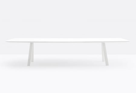 Masa fixa cadru aluminiu extrudat cu blat HPL compact ARKI_TABLE [5]