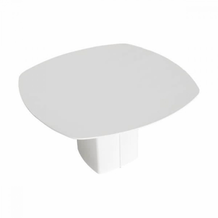 Masa fixa cadru otel cu blat MDF AERO Alb [1]