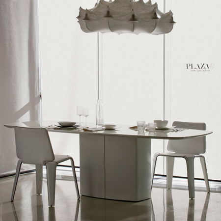 Masa fixa cadru otel cu blat MDF AERO Alb [4]