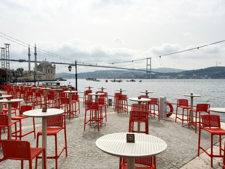 Masa inalta cu blat rotund 60 cm si rabatabil - MOON [4]