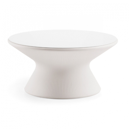 Mese de terasa / exterior - Masa joasa pentru exterior luminoasa din polipropilena FADE COFFEE TABLE