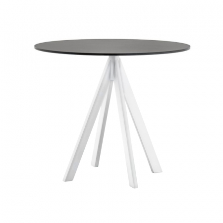 Mese fast food - Masa patrata cu patru picioare metalice si blat de HPL compact ARKI-BASE ARK4