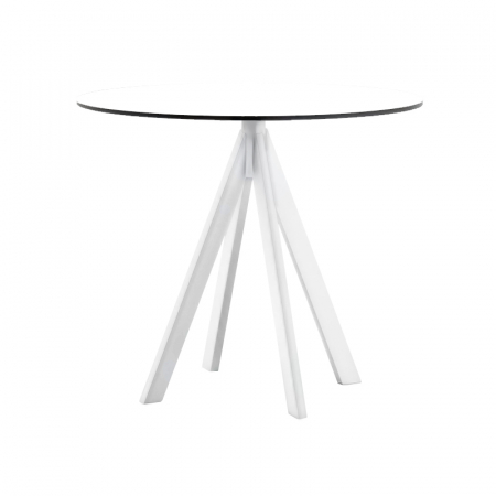 Mese restaurant - Masa patrata cu patru picioare metalice si blat de HPL compact ARKI-BASE ARK4