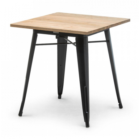 Mese cafenea - Mese din metal design industrial TOLIX WOOD DINNER STYLE