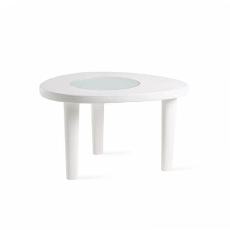 Mese din plastic - Masa de terasa cu cadrul din plastic si blat din sticla - COCCODE