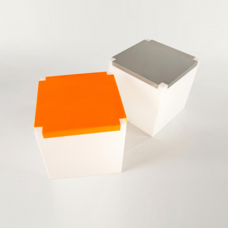 Mese din plastic - Masa de cafea luminoasa pentru exterior - KUBO INOX