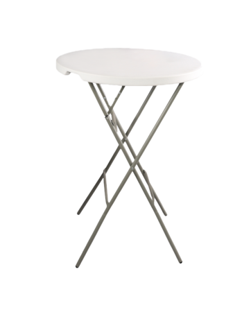 Mese cocktail party - Mese inalte pentru evenimente si catering cocktail party pliante pliabile rotunde diametru 84 cm MXT 80362