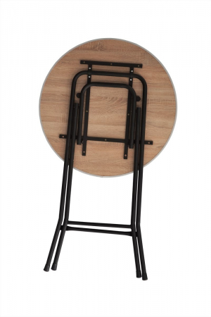 Mese inalte rotunde pentru evenimente catering cocktail party pliante diametru 80 cm MXT EC-K [1]