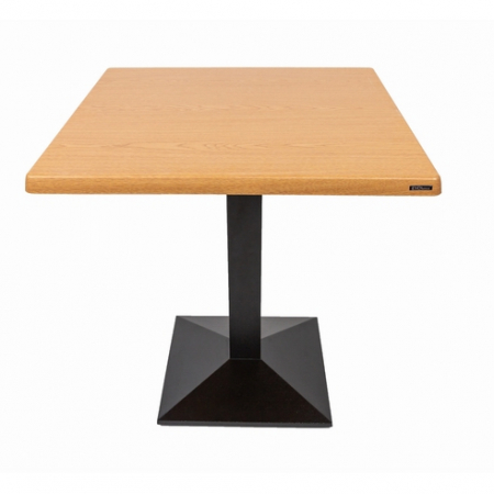Mese din lemn - Mese patrate 70 x 70 cm cu picior central CARDIFF OAK