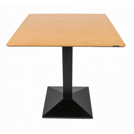 Mese din metal - Mese patrate 70 x 70 cm picior central CARDIFF OAK SMARTLINE