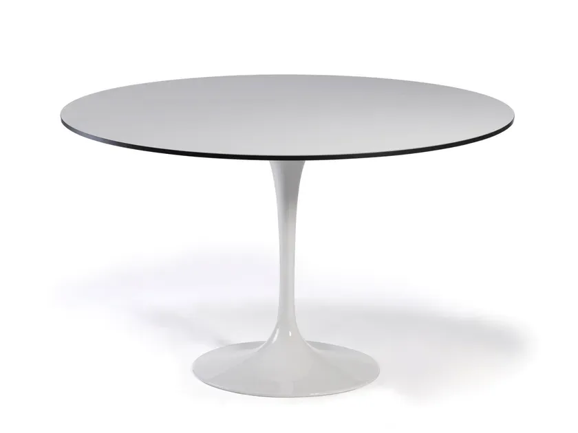 Mese restaurant - Masa cu design scultural, picior central si blat din HPL - SATURNO