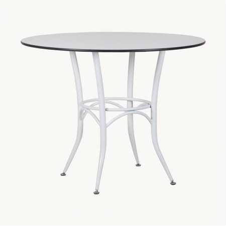 Mese restaurant - Mese rotunde cu blat HPL si cadru din metal CAPRI