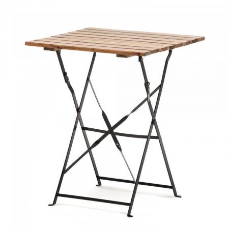 Mese bistro - Mesa de terasa plianta cadru otel blat din lemn BISTRO TABLE