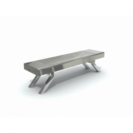 Banci - MOB 332 Mobilier urban stradal parc Banca din metal inoxidabil