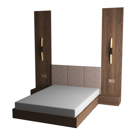 Corpuri mobilier hotel - Mobilier pat camera hotel 006 tablie tapitata