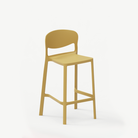 Scaune de bar plastic - Scaun de bar cu sezut la 65 cm inaltime - NAIROBI H65