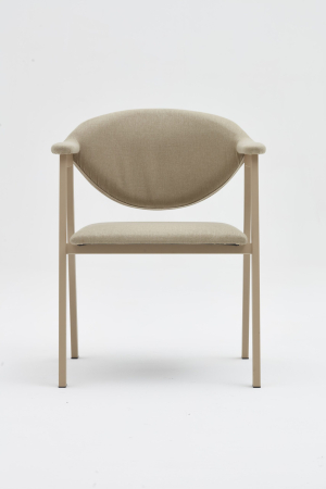 Scaun cu brate si cadru metalic pentru restaurant - JIMMY [1]