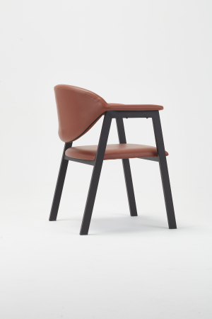 Scaun cu brate si cadru metalic pentru restaurant - JIMMY [2]