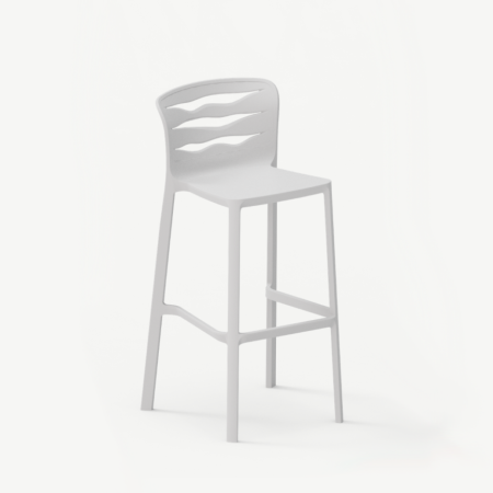 Scaune de bar plastic - Scaun de bar din plastic stivuibil cu design modern elegant - OSLO H75