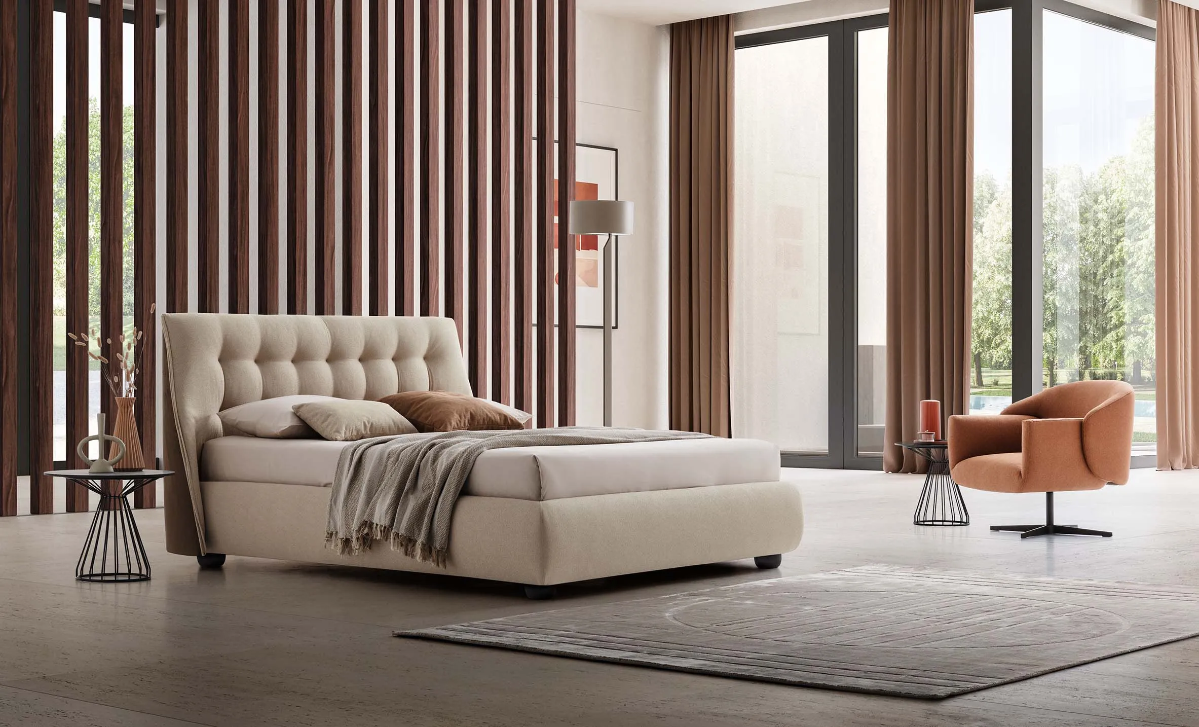 Paturi hoteliere - Pat pentru apartamente în regim hotelier - Guscio
