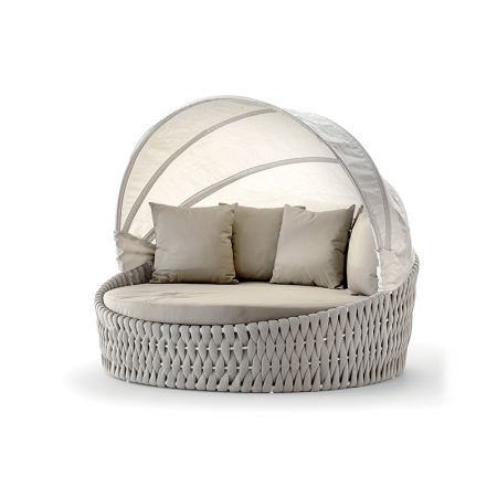 Sezlonguri - Pat sezlong cu parasolar pentru plaja si piscina - EDEN