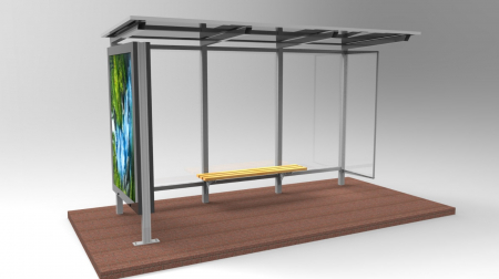 Statii de Autobuz - PATYA 1 Mobilier urban stradal Statii de autobuz din metal vopsit