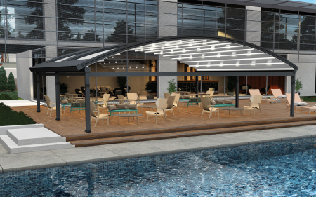 Pergole - Pergola arcuita profesionala pentru plaja / terasa Maxima