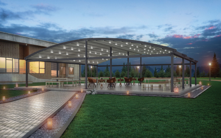 Pergole - Pergola curbata profesionala pentru plaja / terasa Luxuria L1
