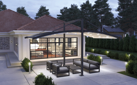 Pergole - Pergola curbata profesionala pentru plaja / terasa Perplexia L6
