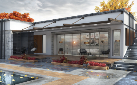 Pergole - Pergola dreapta profesionala pentru plaja / terasa Marquesa L2