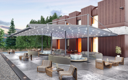 Pergole - Pergola dreapta profesionala pentru plaja / terasa Raffinato L3