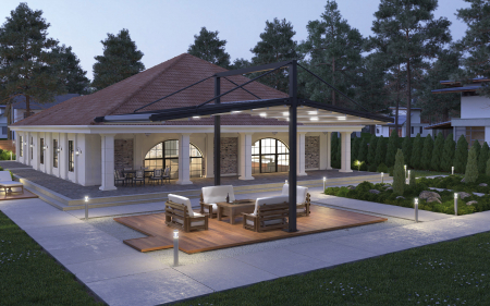 Pergole - Pergola dreapta profesionala pentru plaja / terasa Grandioso L6