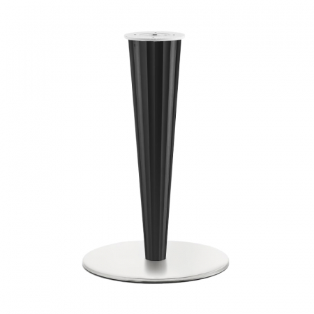 Picioare de masa din metal - Picioare (baze) de masa inox cu plexiglas H71.5 KRYSTAL 4411