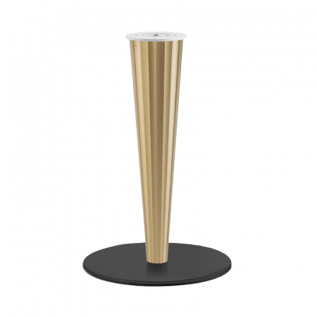 Picioare de masa din metal - Picioare (baze) de masa inox cu plexiglas H71.5 KRYSTAL 4411