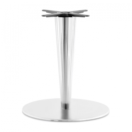 Baze de masa - Picioare (baze) de masa inox cu plexiglas H71.5 KRYSTAL 4431