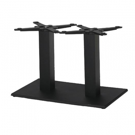 Baze de masa - Picioare (baze) de masa joasa metalica H50 coloana dubla INOX 4462 H500