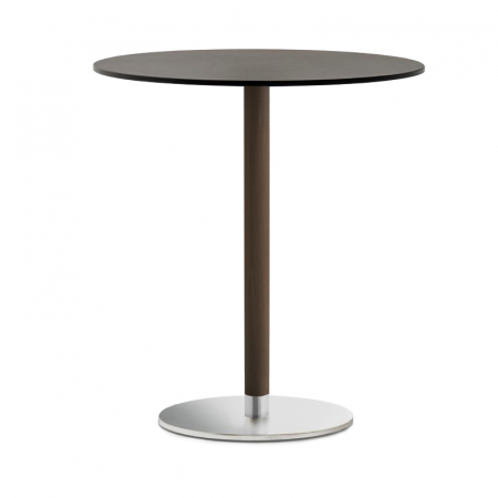 Baze de masa - Picioare (baze) de masa metalica coloana din lemn H73 INOX 4401/FX