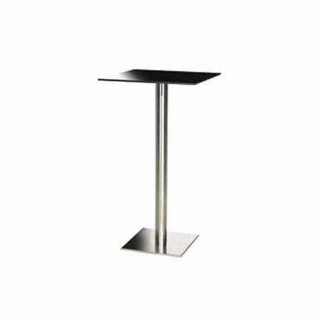 Picioare (baze) de masa inalta coloana din lemn metalica H108 INOX 4424/FX [1]