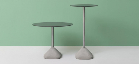 Picior de masa inalta de bar cu baza din beton si coloana metalica H108 CONCRETE 855 [6]