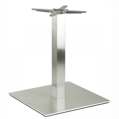 Picioare de masa din metal - Picioare (baze) de masa joasa metalica H50 INOX 4493