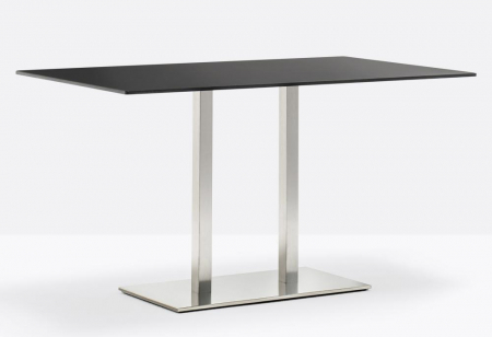 Picioare (baze) de masa metalica H73 coloana dubla INOX 4467 [2]