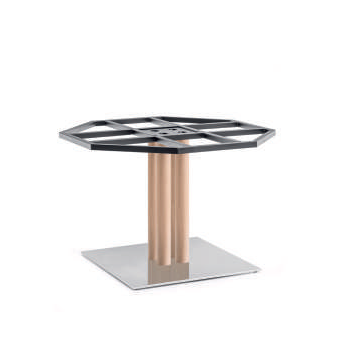 Baze de masa - Picioare (baze) de masa metalica H73 INOX 4499/RV