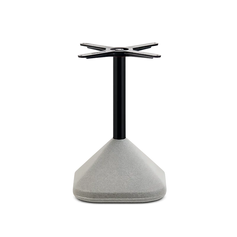 Picioare de masa din metal - Picior de masa joasa cu coloana centrala metalica si baza din beton CONCRETE 855