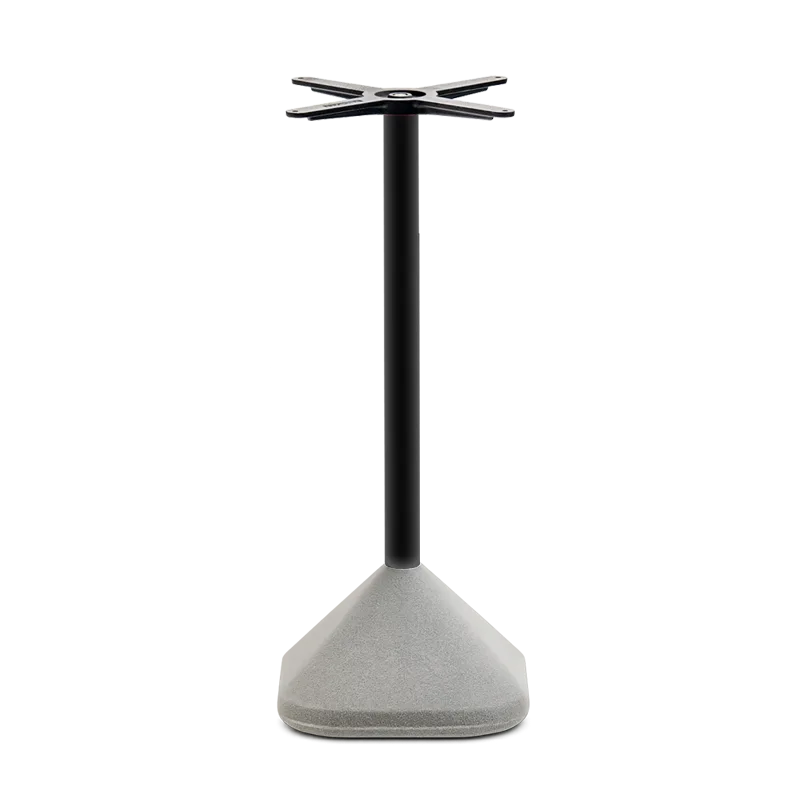 Picioare de masa din metal - Picior de masa inalta de bar cu baza din beton si coloana metalica H108 CONCRETE 855