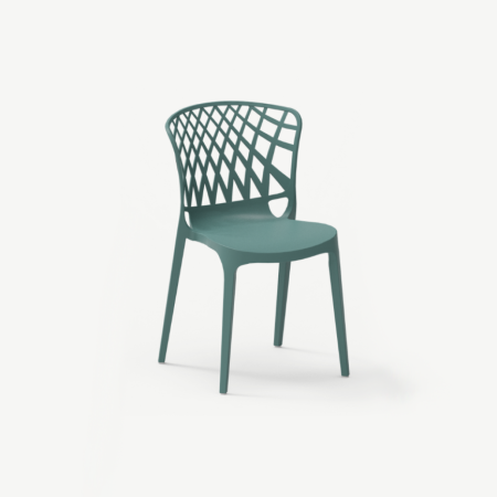 Scaune plastic - Scaun din plastic cu design scultural geometric - PORTO
