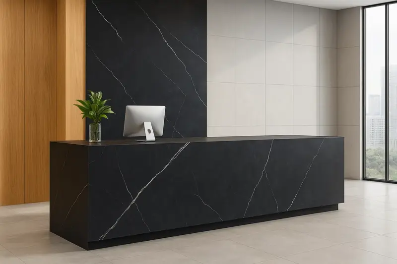 Mobilier receptie - Receptie pentru birouri si clinici realizata la comanda