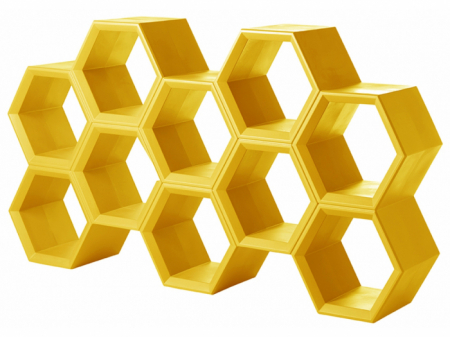 Vitrine spatii comerciale - Vitrina bar din plastic, modulara pentru evenimente - HEXA