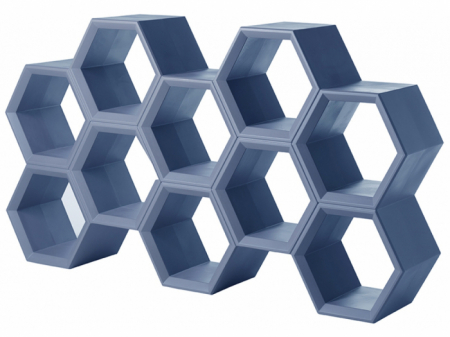 Vitrine spatii comerciale - Vitrina bar din plastic, modulara pentru evenimente - HEXA